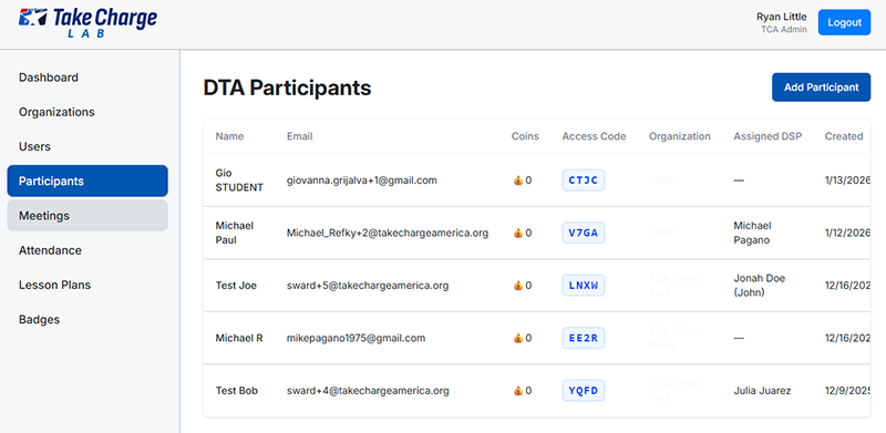 Support team view or guided learning example