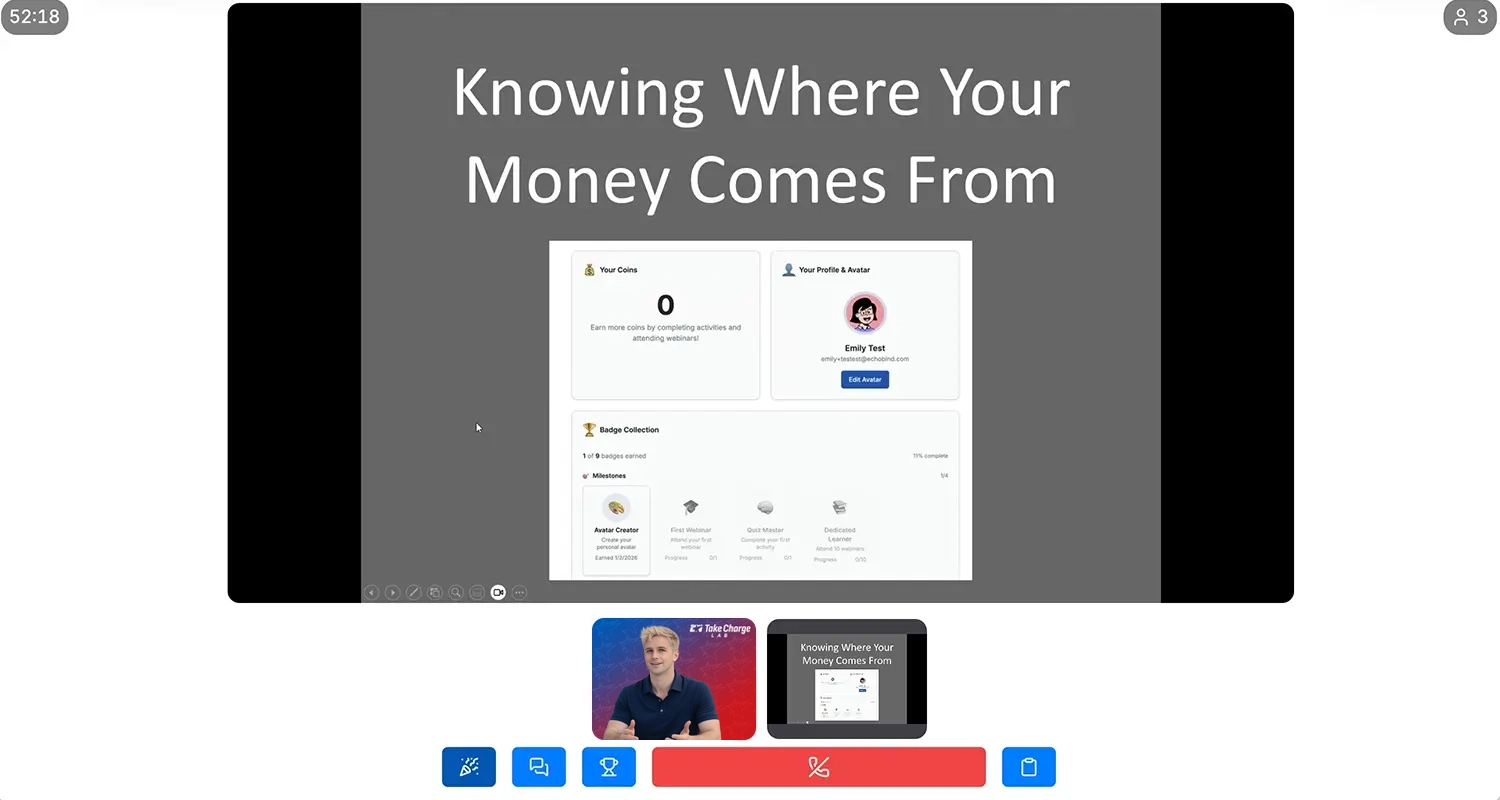 Take Charge Lab lesson slide