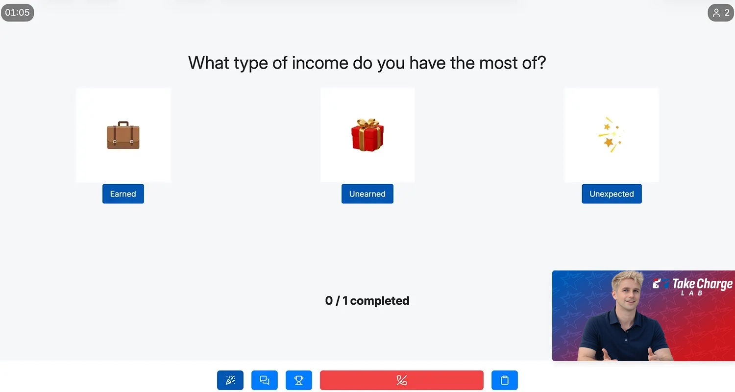 Take Charge Lab quiz activity